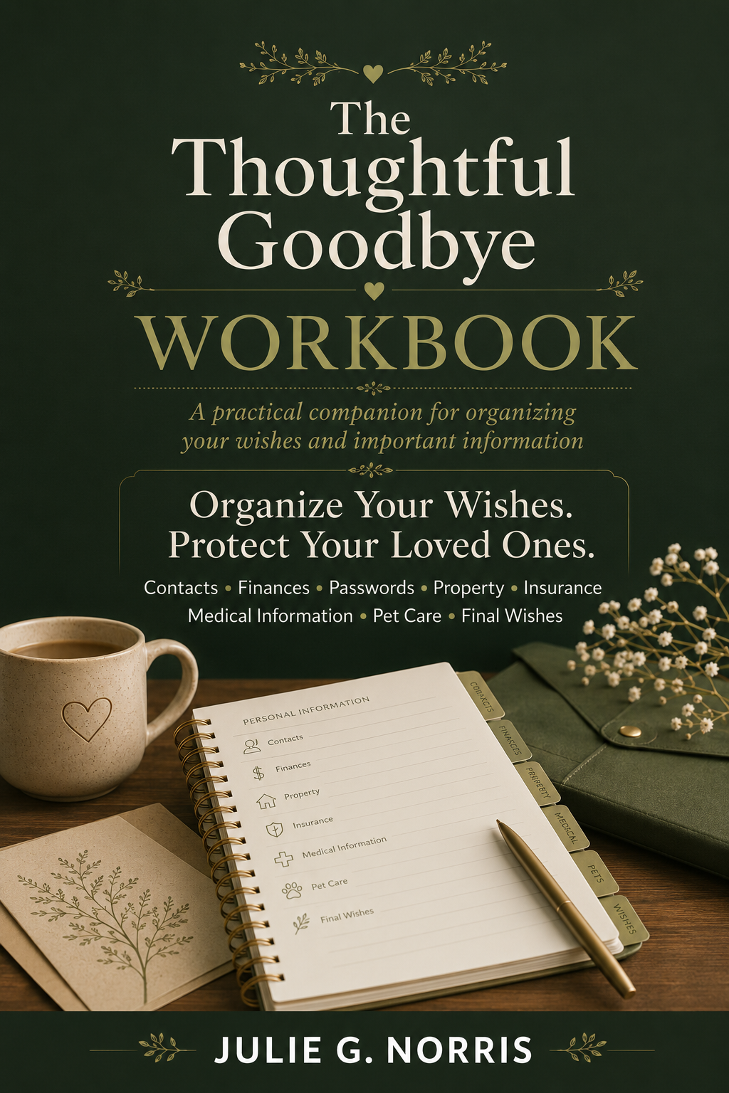 The Thoughtful Goodbye Workbook cover by Julie G. Norris